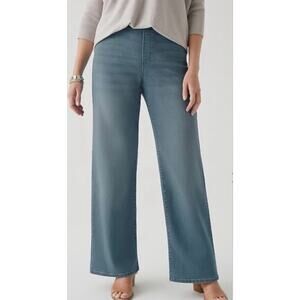 J.Jill PureJill Wide Leg Pull-On Jeans Size S